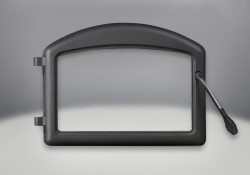 Arched Door Painted Black Finish