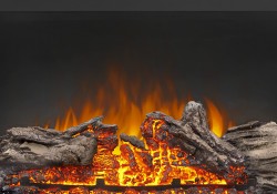 Realistic Logs and Ember Bed