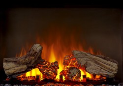 Realistic Logs and Ember Bed