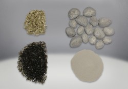 Shore Fire Kit, comes with a variety of Rock, Sand, Vermiculite, Glass and Sand Pans